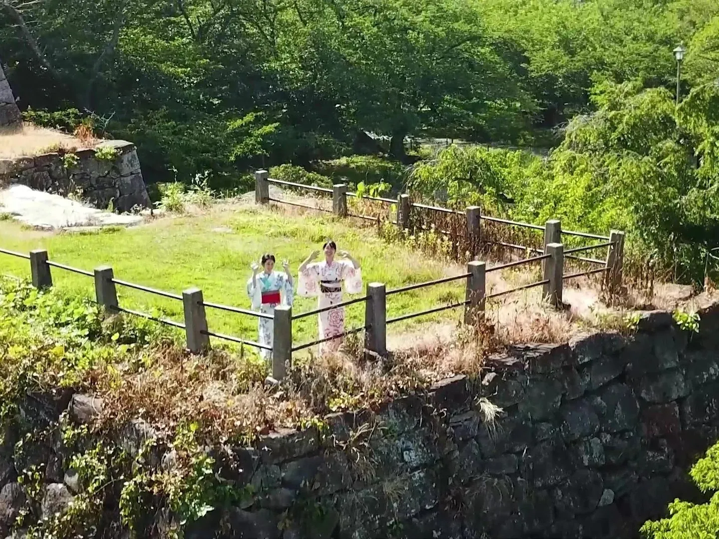 ドローン記念撮影