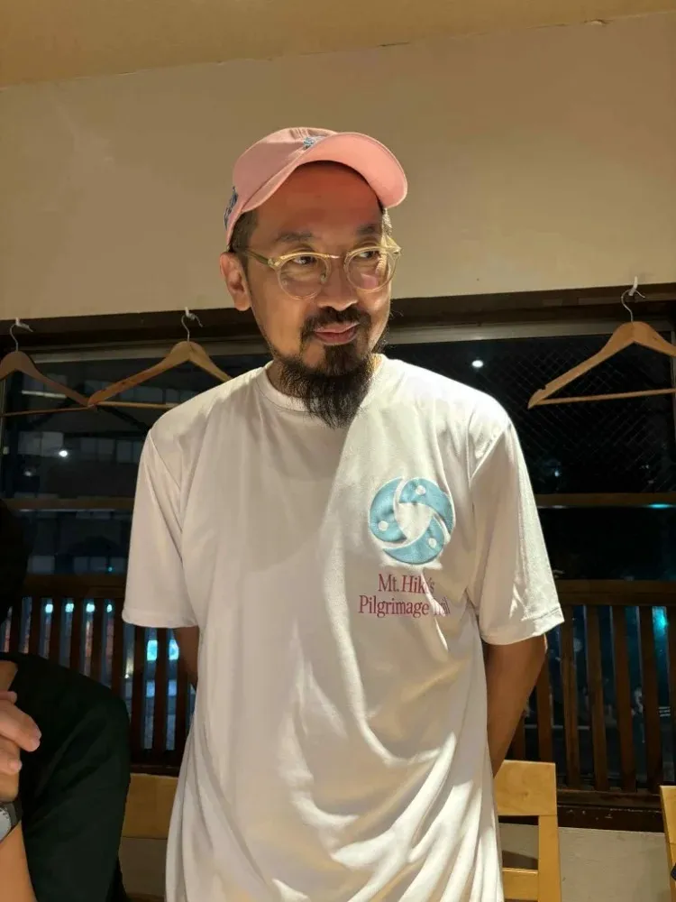 英彦山巡礼路オリジナルTシャツ(マーク:水色)