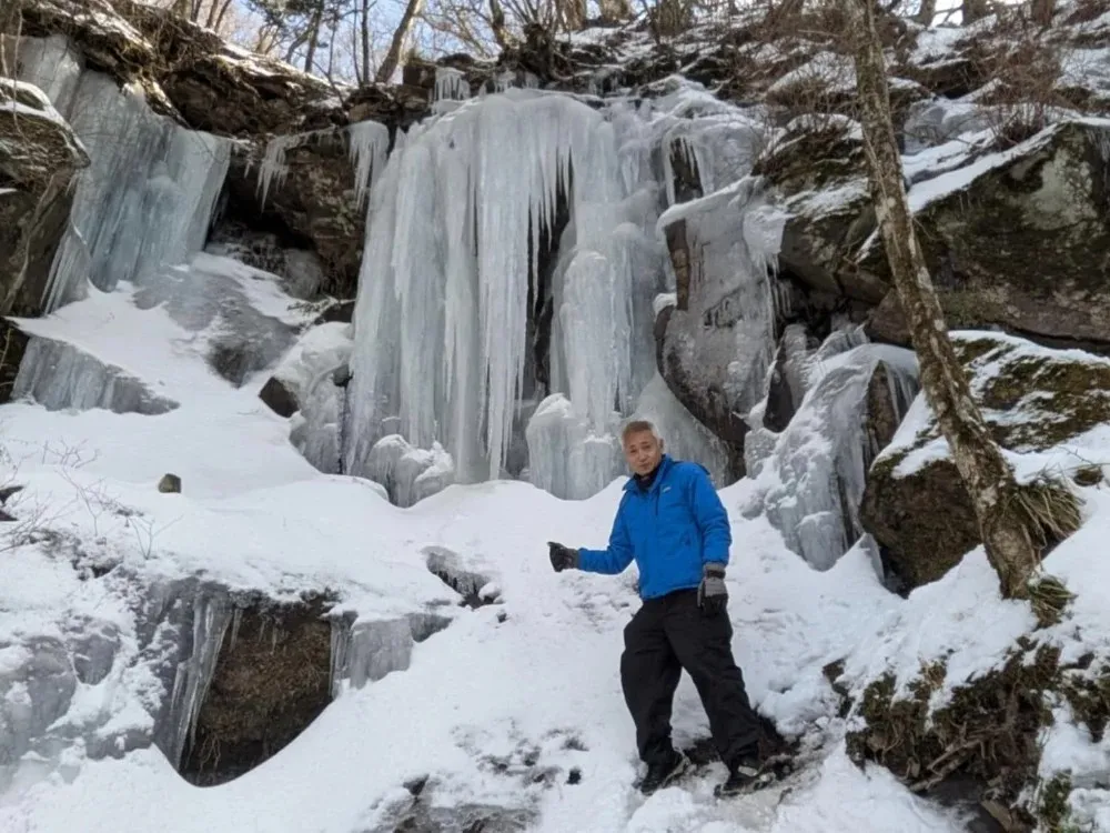冬の英彦山<br>英彦山の氷瀑(Wの滝)