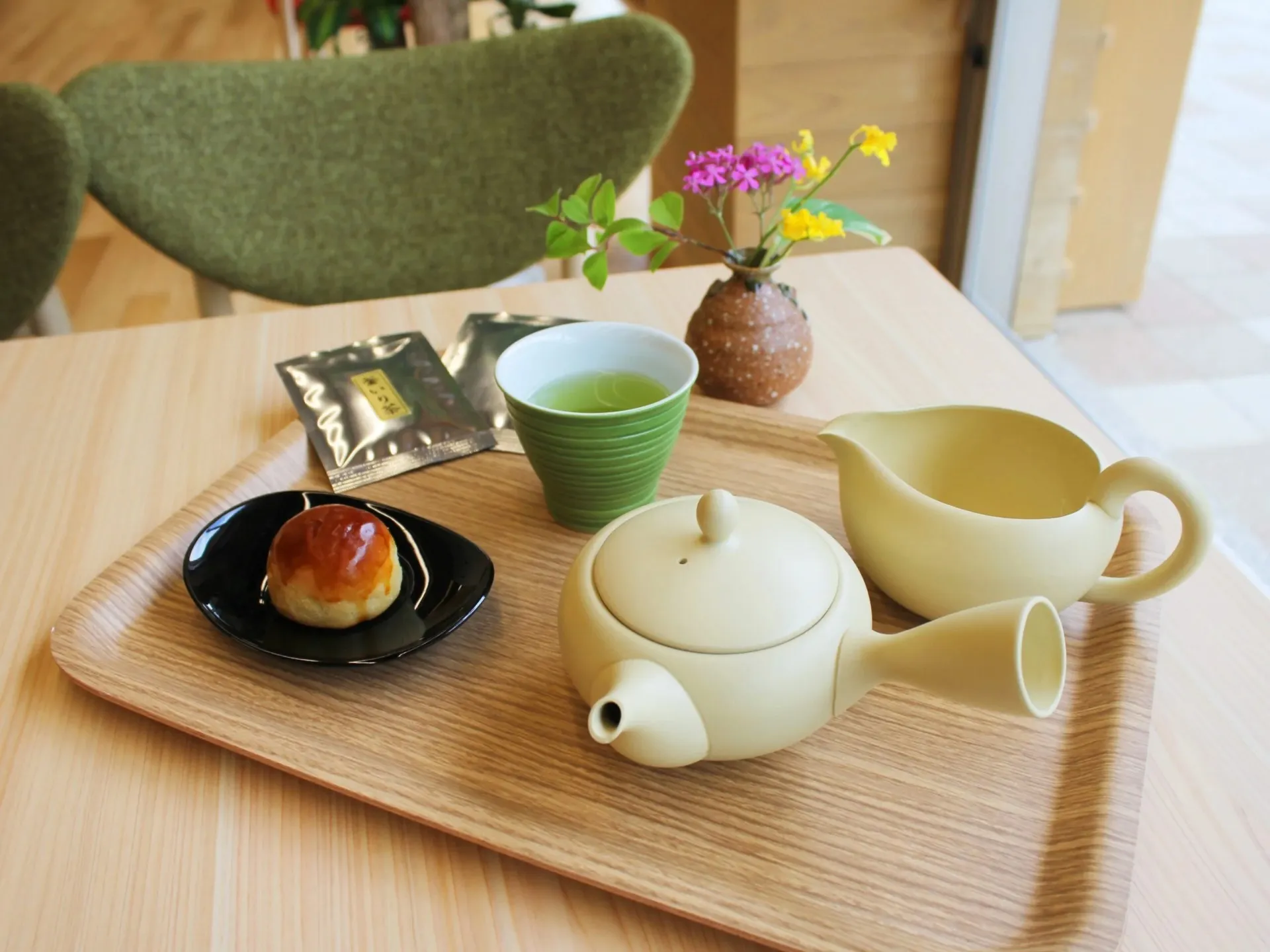 喫茶コーナーで休憩