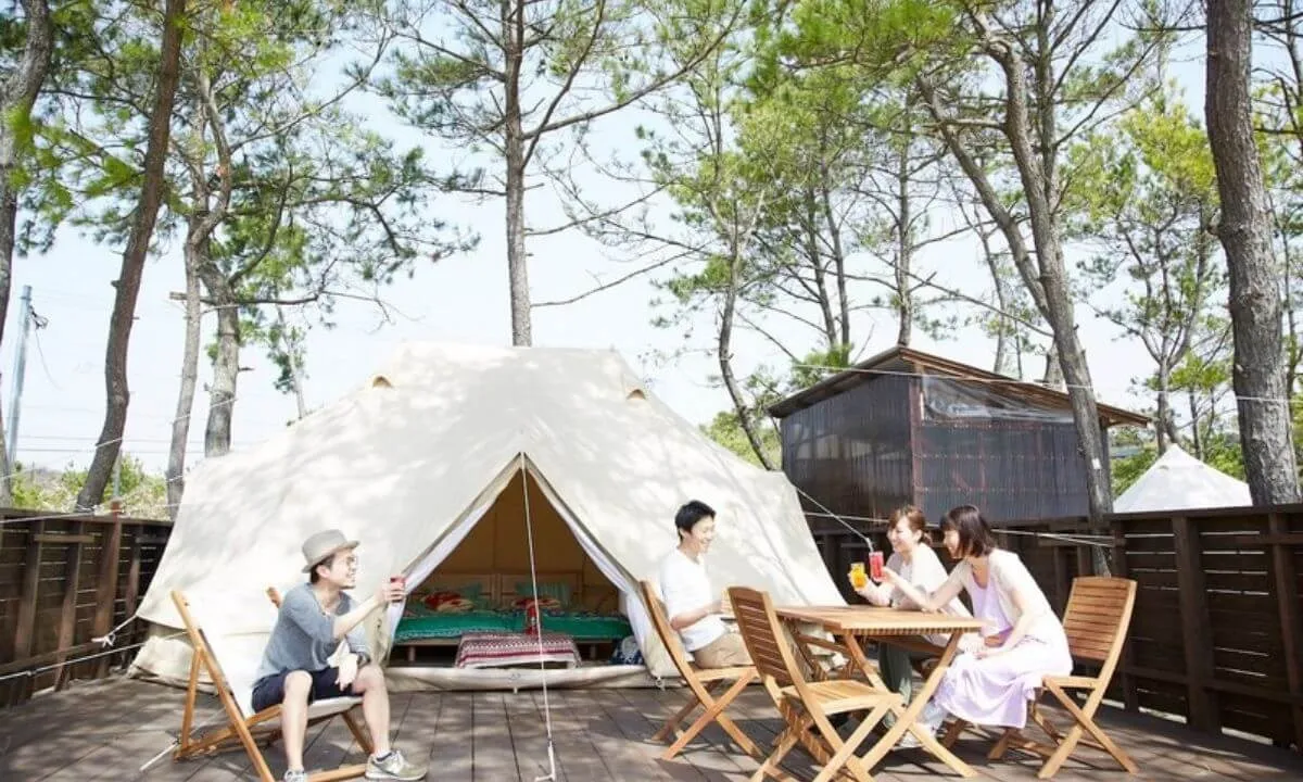 博多港出発 マイカーで行く壱岐唯一のグランピング「グランビーチ」に宿泊 