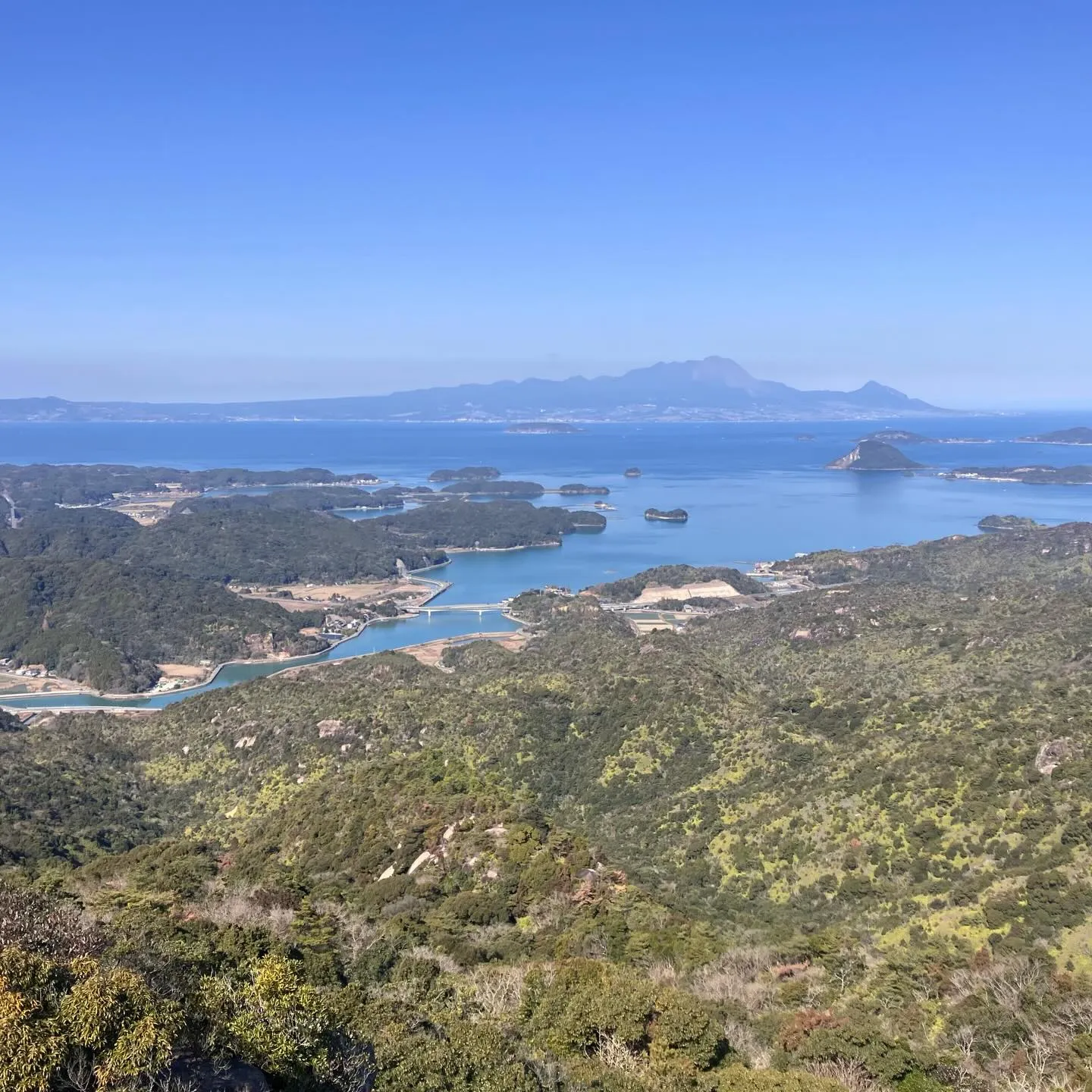天草の次郎丸嶽山頂から✨