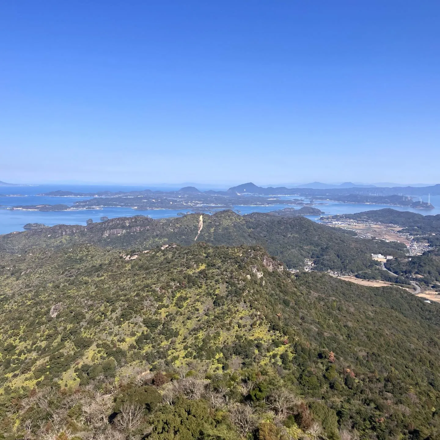天草の次郎丸嶽山頂から✨