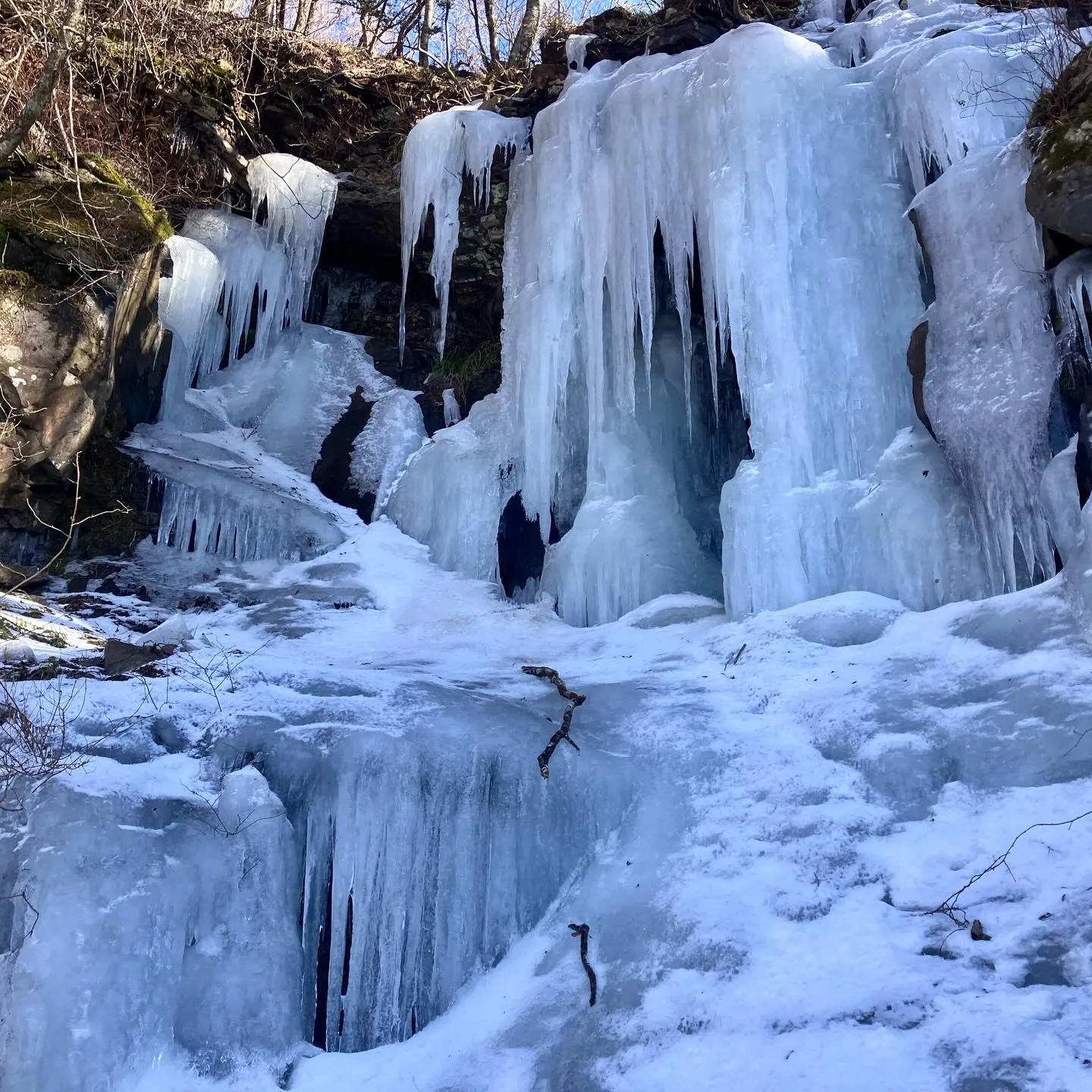 英彦山 Wの滝氷瀑は今年も健在👍❄️