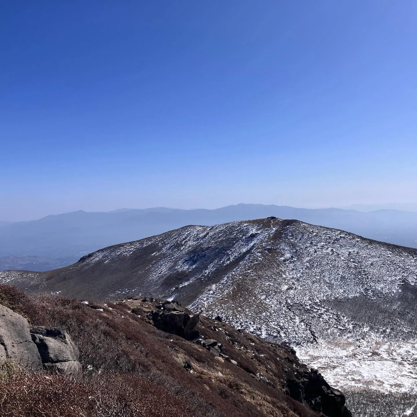 九州本土で1番高い所 中岳山頂 1,791m✌️