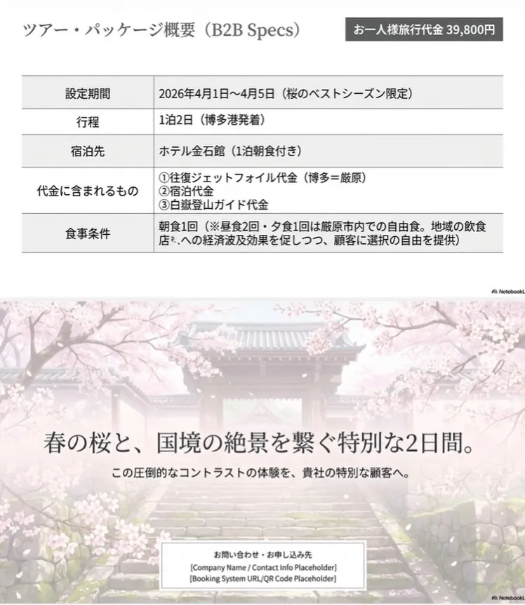 🚢🌸【桜シーズン限定】4月1日〜5日だけの特別ガイド付きツア...