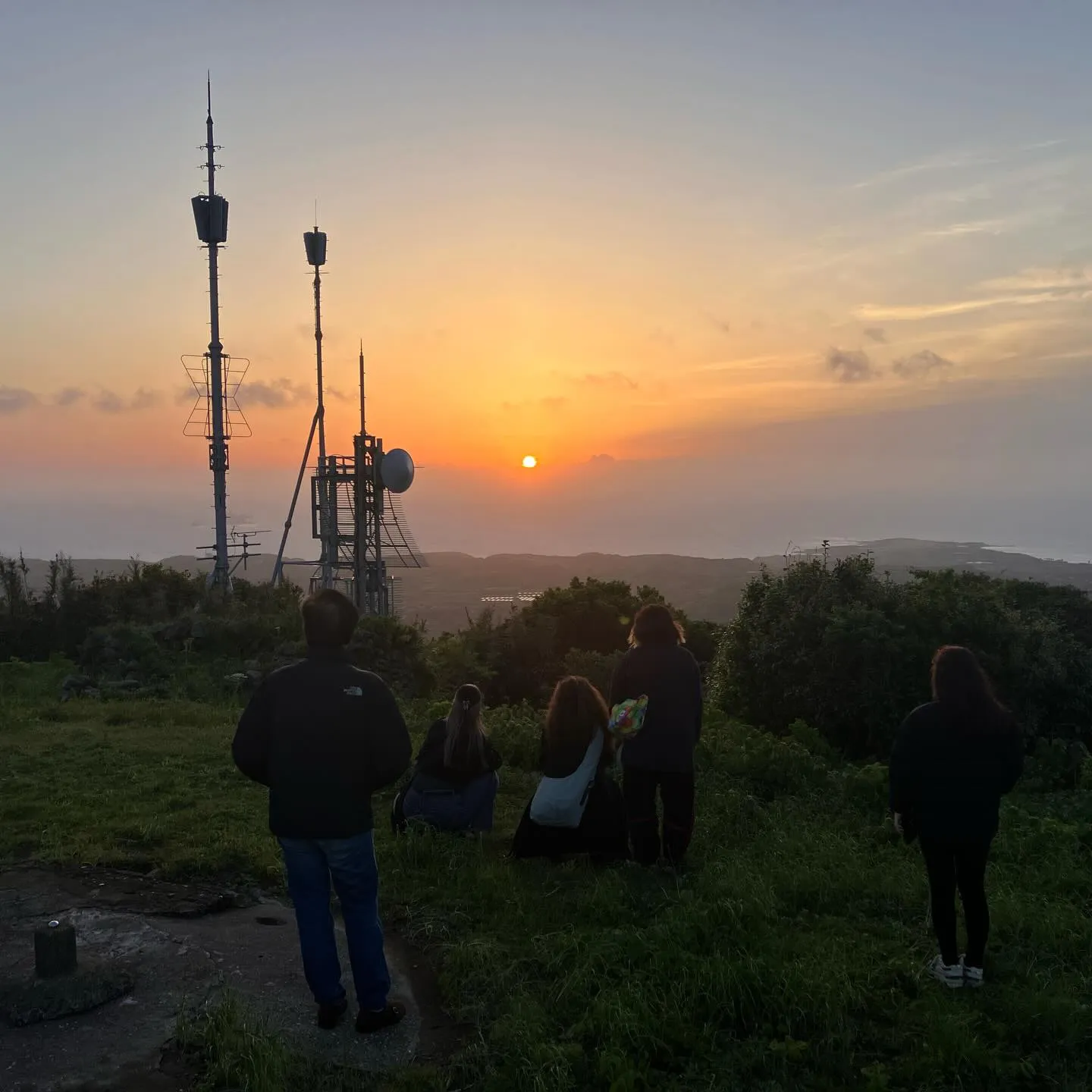 五島列島宇久島に早朝4時に到着後、少し休して宇久島最高峰の城...