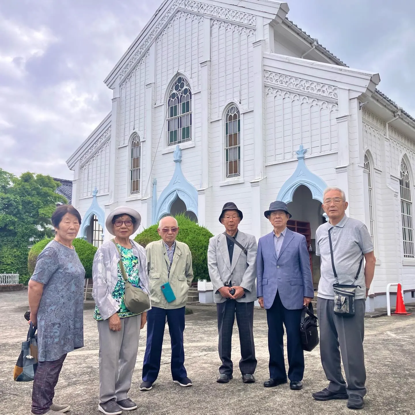 五島列島の福江島、87歳の方々の小学校同窓会を添乗ガイド✨