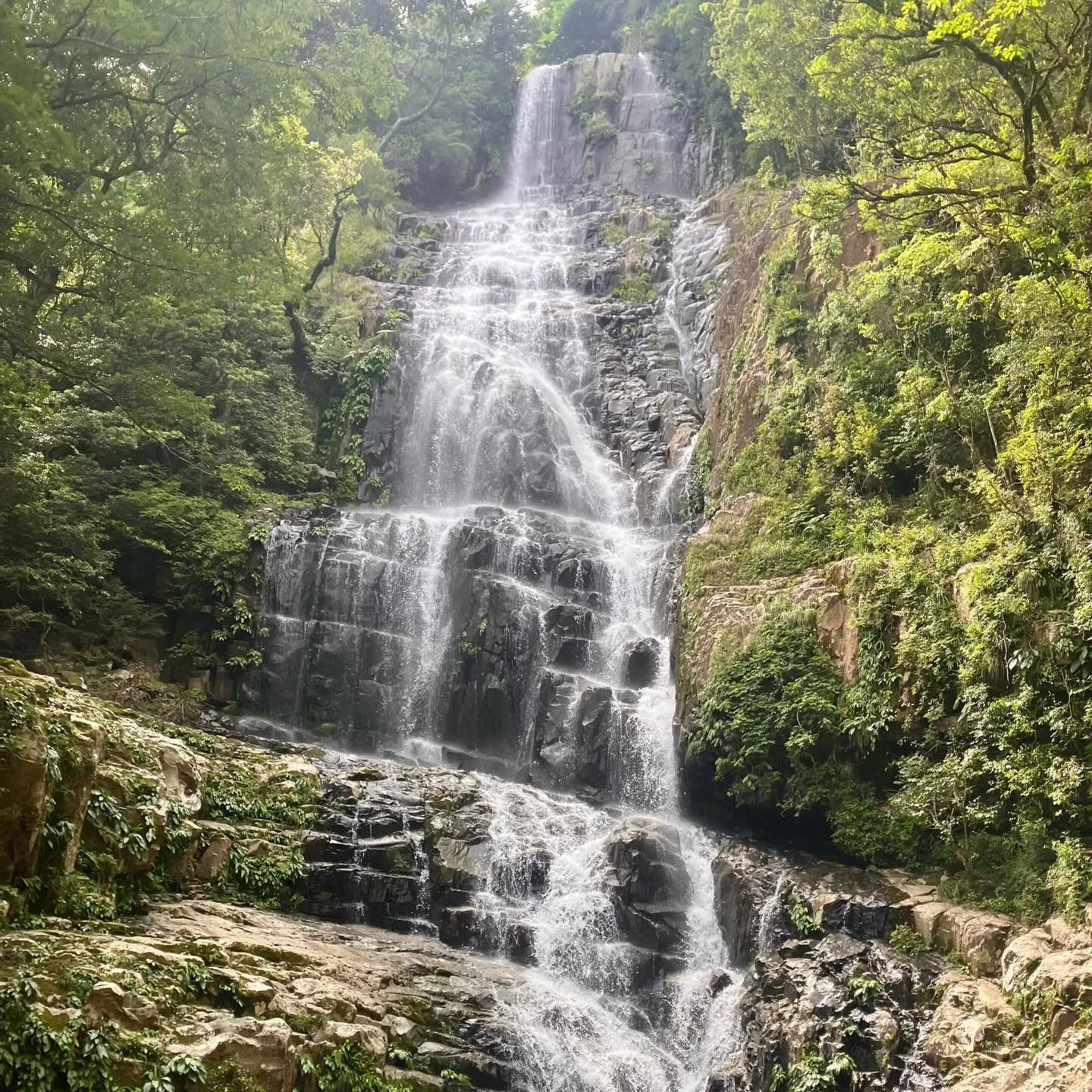 尾鈴山瀑布群のクライマックス 白滝🤩