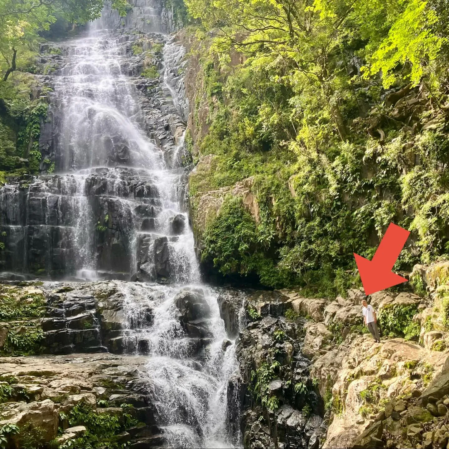 尾鈴山瀑布群のクライマックス 白滝🤩