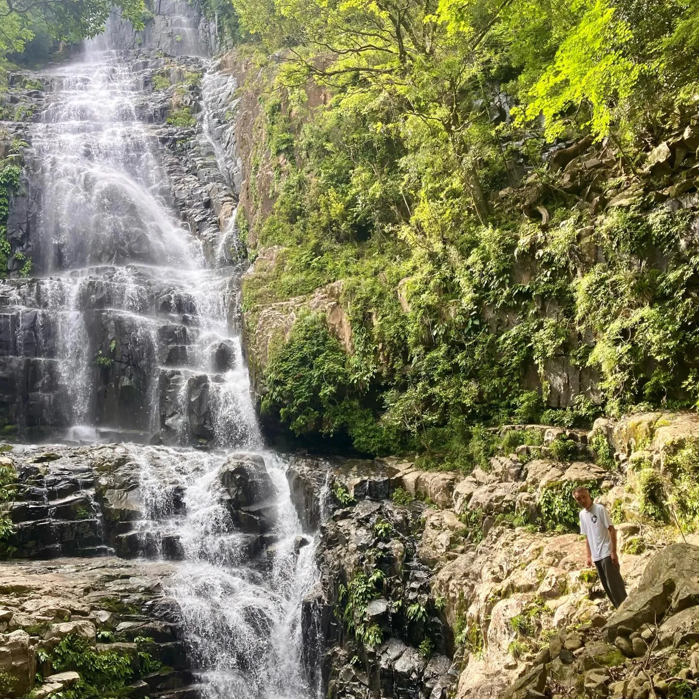 尾鈴山瀑布群のクライマックス 白滝🤩
