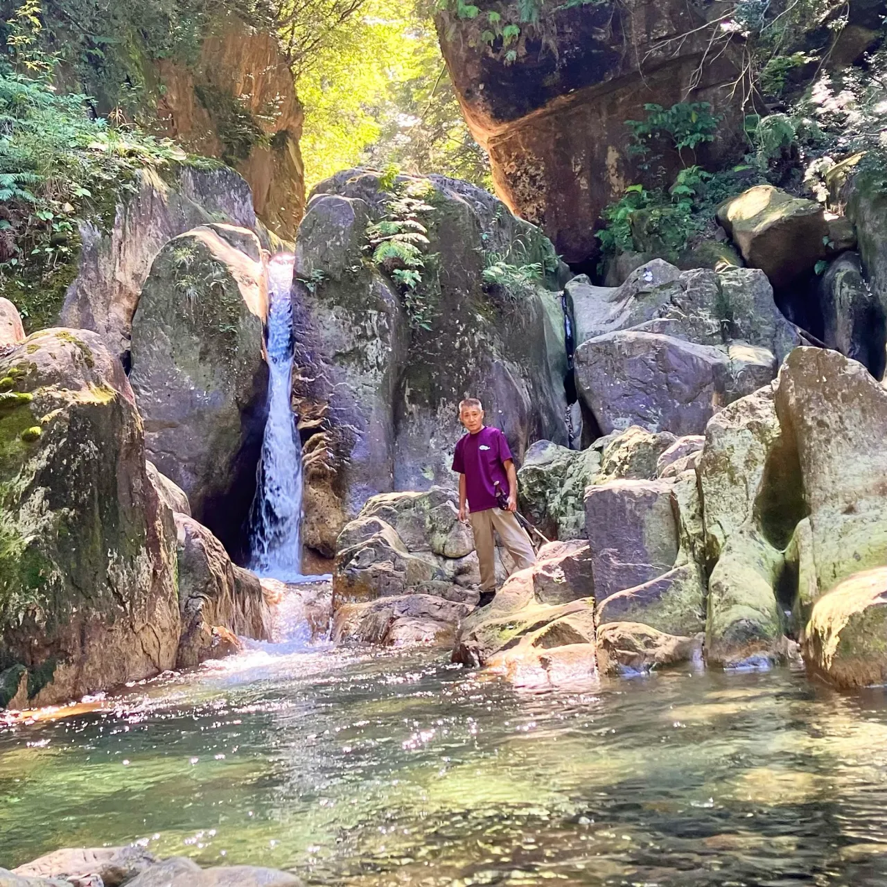 鹿児島県の大隅半島に聳える刀剣山⚔️の登山口でもある猿ヶ城渓...