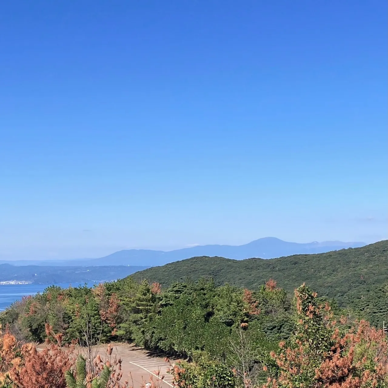 鹿児島最後の締めは、当然...桜島を見上げる湯之平✨🌋
