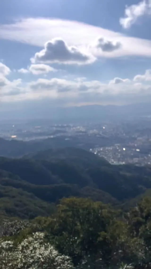 立花山山頂から福岡市を見下ろす🤩