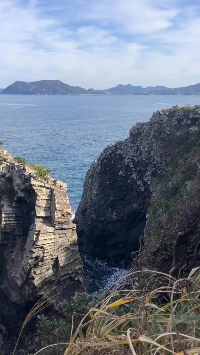 九州北部の玄武岩柱状節理✨