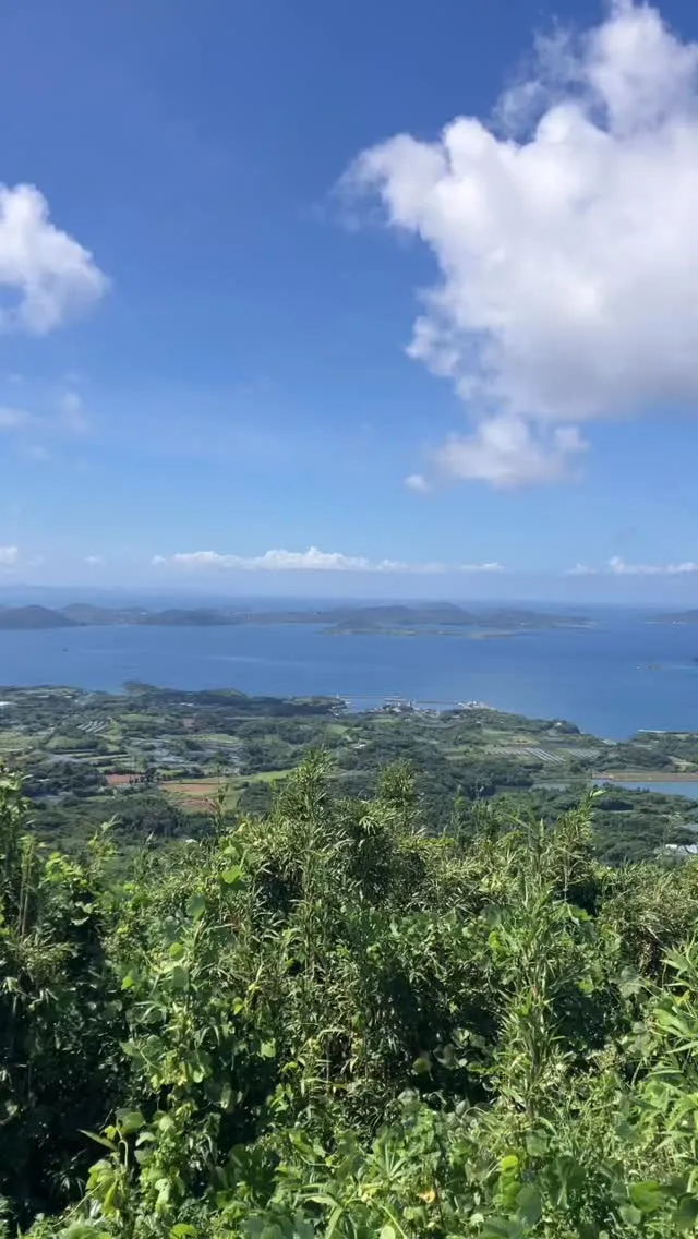 九州の離島 五島列島の宇久島のしま山百選 城ヶ岳山頂からの絶...