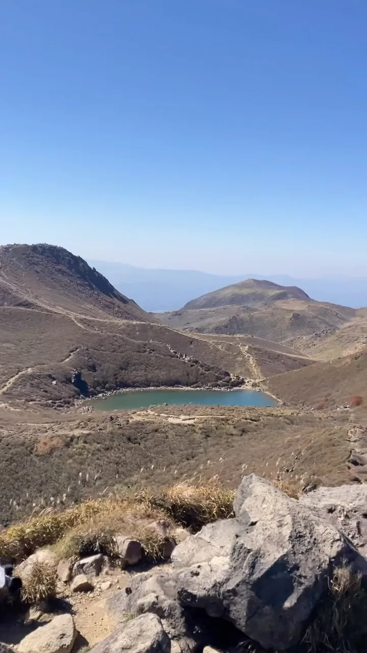 紅葉時期の九州本土最高峰 中岳山へガイドの仕事⛰️